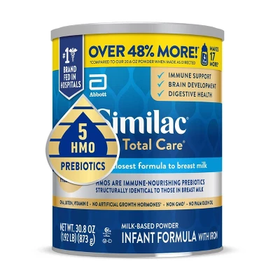 Similac 360 Total Care Non-GMO Infant Formula Powder - 30.8oz 4 Similac 360 Total Care Non-GMO Infant Formula Powder - 30.8oz - Image 2