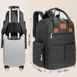 KeaBabies Bree Diaper Bag Backpack, Waterproof Baby Diaper Bags With Changing Pad, Girl, Boy, 2 Kids Travel Essentials (Charcoal) -Love To Dream Baby Shop GUEST cd052531 1bd5 4b76 b3d2 68bea40b376f