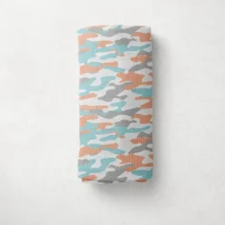 Jungle Safari Boys Aqua/Orange 2 Pack Muslin Swaddling Blanket -Love To Dream Baby Shop GUEST cd339b50 08e4 42bf 8b27 1d5800183ae7