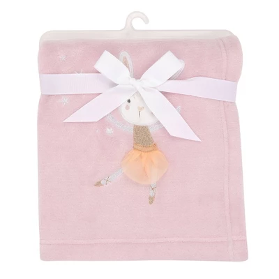 Bedtime Originals Tiny Dancer Fleece Baby Blanket - Pink 6 Bedtime Originals Tiny Dancer Fleece Baby Blanket - Pink - Image 4