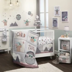 Lambs & Ivy Star Wars Mandalorian The Child/Baby Yoda/Grogu Fitted Crib Sheet -Love To Dream Baby Shop GUEST cfcb301a c392 4e08 8d0d 0d4206168c92