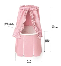 Badger Basket Empress Round Baby Bassinet With Canopy -Love To Dream Baby Shop GUEST d06fcbb6 3d8d 4ef6 acfd cf3cdb8b12e9