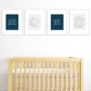 Big Dot Of Happiness Twinkle Twinkle Little Star - Unframed Moon & Cloud Nursery And Kids Room Linen Paper Wall Art - Set Of 4 Artisms - 8 X 10 Inches -Love To Dream Baby Shop GUEST d08d45c1 f4b1 4942 af36 f1ab86737bda