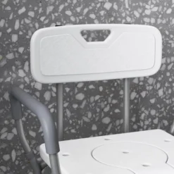HOMCOM 3-in-1 Shower Chair With Back And Arms, Height Adjustable Bedside Commode, Raised Toilet Seat For Seniors, Disabled -Love To Dream Baby Shop GUEST d1a8e3b1 fa70 4dae 96fa 07396fdd85b0