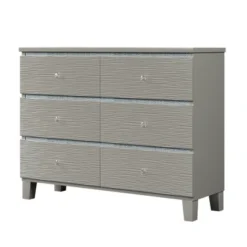 Cassio 47.3"W X 15.4"D X 35.6”H Horizontal Dressers 6 Drawers Metal Slides Crystal Handle With Rubber Wood Legs Accent Cabinet-Maison Boucle -Love To Dream Baby Shop GUEST d28c6082 383d 4da0 b750 062f30223511