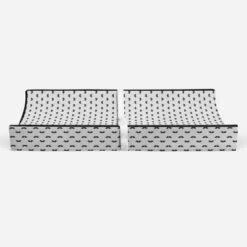 Bacati - Mustache Quilted Muslin Changing Pad Cover Black -Love To Dream Baby Shop GUEST d2cb6596 9665 4aba 98e4 1e59c5da6f2c