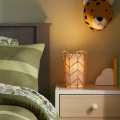 Rattan Tulip Cylinder Bedside Kids' Lamp - Pillowfort™ -Love To Dream Baby Shop GUEST d3538ec0 b48e 4a7b bee3 b3b512b7e7cb
