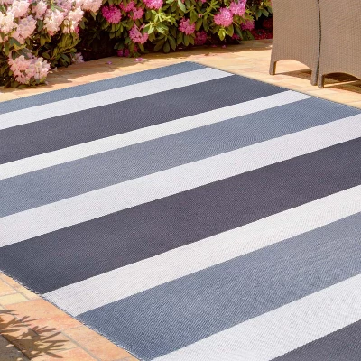 Modern Classic Coastal Stripes Indoor/ Outdoor Area Rug By Blue Nile Mills 8 Modern Classic Coastal Stripes Indoor/ Outdoor Area Rug By Blue Nile Mills - Image 6