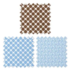 Bacati - Ikat Blue/Chocolate Swaddling Muslin Blankets Set Of 4 -Love To Dream Baby Shop GUEST d490fa9b be90 423f aa71 68de6fa22643