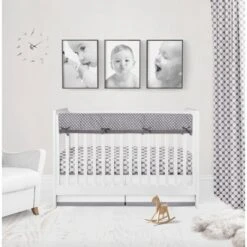 Bacati - Mix N Match Chevron/Dots Crib Rail Guard Set Of 2 Covers White/Gray -Love To Dream Baby Shop GUEST d5436cf3 424f 4fd5 9d59 08533209bc2e