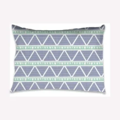 Bacati - Noah Large Triangles Mint Navy Muslin 3 Pc Toddler Bed Sheet Set -Love To Dream Baby Shop GUEST d5615b1a 63c3 4fc6 8d29 583ed1bf8b70