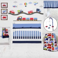 Bacati - Transportation Multicolor Crib Rail Guard Covers Set Of 2 -Love To Dream Baby Shop GUEST d62a9c19 74d2 47cb b3ec 71ef023d8979 1