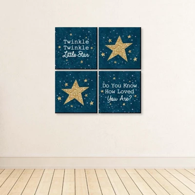 Big Dot Of Happiness Twinkle Twinkle Little Star - Kids Room, Nursery & Home Decor - 11 X 11 Inches Nursery Wall Art - Set Of 4 Prints For Baby's Room 5 Big Dot Of Happiness Twinkle Twinkle Little Star - Kids Room, Nursery & Home Decor - 11 X 11 Inches Nursery Wall Art - Set Of 4 Prints For Baby's Room - Image 3