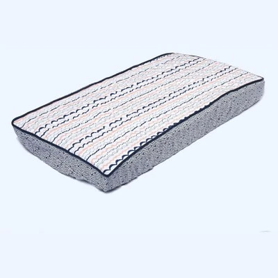 Bacati - Olivia Printed Garland Coral/Navy Quilted Changing Pad Cover 9 Bacati - Olivia Printed Garland Coral/Navy Quilted Changing Pad Cover - Image 7