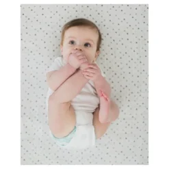 SwaddleDesigns Cotton Muslin Swaddle Blankets - Starshine Shimmer - 4pk - Sterling Gray -Love To Dream Baby Shop GUEST d91852aa 2324 408a 80f8 2edc9a1fbb18