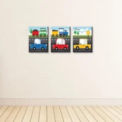 Big Dot Of Happiness Cars, Trains, And Airplanes - Transportation Nursery Wall Art And Kids Room Decor - 7.5 X 10 Inches - Set Of 3 Prints -Love To Dream Baby Shop GUEST d9af1c8e eba5 4685 8bed e85dd700c13e