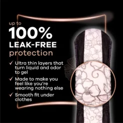 Always Discreet Boutique Incontinence And Postpartum Incontinence Pads - Moderate Absorbency - Regular Length - 48ct