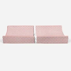 Bacati - Olivia Coral Triangles Quilted Muslin Changing Pad Cover -Love To Dream Baby Shop GUEST dd8d41f4 0a00 414a a32c 82fa99ff4bd6