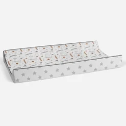Bacati - Football Brown/Gray Muslin Changing Pad Cover -Love To Dream Baby Shop GUEST e0da8892 8918 4a21 a618 b6da417a5256