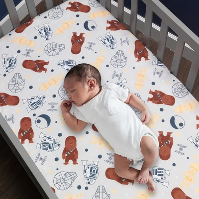 Lambs & Ivy Star Wars Signature Millennium Falcon 4-Piece Baby Crib Bedding Set 5 Lambs & Ivy Star Wars Signature Millennium Falcon 4-Piece Baby Crib Bedding Set - Image 3