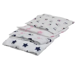 Bacati - Little Sailor Blue/Navy/Pink Girls Muslin Swaddling Blankets Set Of 4 8 Bacati - Little Sailor Blue/Navy/Pink Girls Muslin Swaddling Blankets Set Of 4 -Love To Dream Baby Shop GUEST e563865a 540e 425d a329 d96efe9633e0