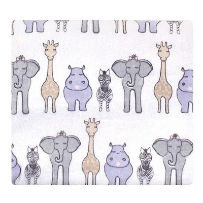 Hudson Baby Infant Girl Cotton Flannel Receiving Blankets, Pink Safari, One Size 3 Hudson Baby Infant Girl Cotton Flannel Receiving Blankets, Pink Safari, One Size