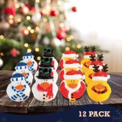 Fun Express Vinyl Holiday Rubber Duckies Party Favors, Children's Birthday Bash, Holiday Celebrations, 12pcs -Love To Dream Baby Shop GUEST e6d18fdc 2b55 4327 8119 c6c35f052607
