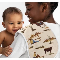Sweet Jojo Designs Boy Baby Burp Cloths Wild West Collection 3pc