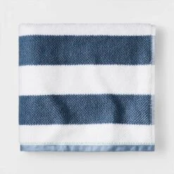 Striped Kids’ Towel Navy With SILVADUR™ Antimicrobial Technology - Pillowfort™ -Love To Dream Baby Shop GUEST e97c7b6b a46c 47c0 bcaf 2687e1db21b6