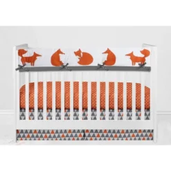 Bacati - Playful Fox Long Crib Rail Guard Cover Orange/Gray 8 Bacati - Playful Fox Long Crib Rail Guard Cover Orange/Gray -Love To Dream Baby Shop GUEST e9a1ba0d 90e5 45c3 88ca d6fa671d0db4
