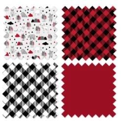 Bacati - Lumberjack Red/Black/Gray Boys Cotton Crib Rail Guard Covers Set Of 2 -Love To Dream Baby Shop GUEST eadd2603 205b 4c16 ae67 be970f53866a