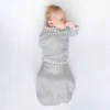 Omni Swaddle Wrap & Arms Up Sleeves & Mitten Cuffs - Heathered Gray With Stripe Trim 0-3 Months 1 Omni Swaddle Wrap & Arms Up Sleeves & Mitten Cuffs - Heathered Gray With Stripe Trim 0-3 Months -Love To Dream Baby Shop GUEST eaed8250 270e 410e 80ef a9b48e261bea