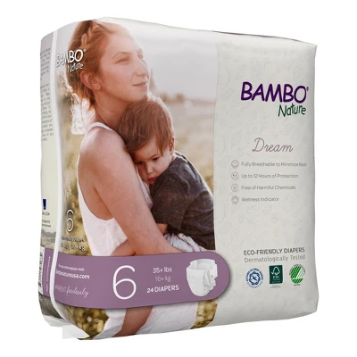 Bambo Nature Dream Disposable Diapers, Eco-Friendly, Size 6 4 Bambo Nature Dream Disposable Diapers, Eco-Friendly, Size 6 - Image 2