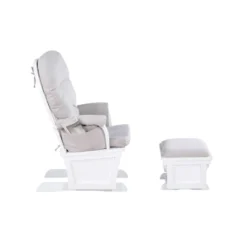 Suite Bebe Mason Glider & Ottoman - White/Woven Gray -Love To Dream Baby Shop GUEST ecf6e58b 33d0 4e10 b15f d058a084c689