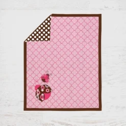 Bacati - Ladybugs Pink Chocolate 10 Pc Crib Bedding Set With 2 Crib Fitted Sheets -Love To Dream Baby Shop GUEST ed9fbe5f 874f 438b 9419 245e3de9f7c9