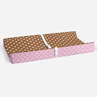 Bacati - Butterflies Pink/chocolate Changing Pad Cover 5 Bacati - Butterflies Pink/chocolate Changing Pad Cover - Image 3