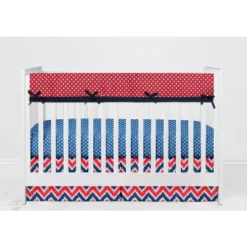 Bacati - Mix N Match Chevron/Dots Long Crib Rail Guard Cover Navy/Red 12 Bacati - Mix N Match Chevron/Dots Long Crib Rail Guard Cover Navy/Red -Love To Dream Baby Shop GUEST f11708eb 87da 4631 bd91 39758e2b695d