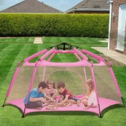 7' Portable Foldable Playpen Tent - Pink - Alvantor -Love To Dream Baby Shop GUEST f14c398b f4dd 4b1e 8d4c d20f74db8f26
