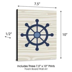 Big Dot Of Happiness Ahoy - Nautical - Boy Nursery Wall Art And Kids Room Decorations - Gift Ideas - 7.5 X 10 Inches - Set Of 3 Prints 9 Big Dot Of Happiness Ahoy - Nautical - Boy Nursery Wall Art And Kids Room Decorations - Gift Ideas - 7.5 X 10 Inches - Set Of 3 Prints -Love To Dream Baby Shop GUEST f1b0f693 d7d1 4483 8e06 b11b5219c5a2