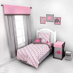 Bacati - Elephants Pink/Fuschia/Gray 4 Pc Toddler Bedding Set 14 Bacati - Elephants Pink/Fuschia/Gray 4 Pc Toddler Bedding Set -Love To Dream Baby Shop GUEST f1b21eb8 019a 4976 8124 909f46b2a3e9