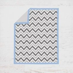 Bacati - Ikat Dots Zebra Blue Grey Muslin Boys 10 Pc Crib Set With Wall Hangings & Mobile -Love To Dream Baby Shop GUEST f3e46837 84b3 4169 a47f b5a87ae670e5