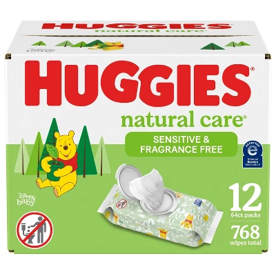 Huggies Natural Care Sensitive Unscented Baby Wipes (Select Count) 11 Huggies Natural Care Sensitive Unscented Baby Wipes (Select Count) - Image 9