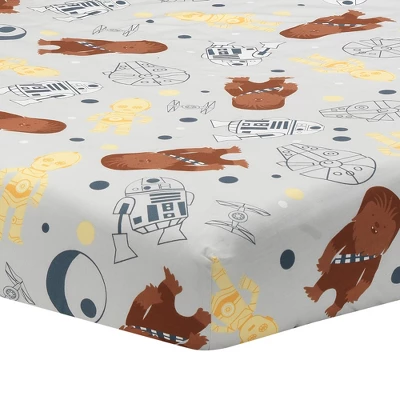Lambs & Ivy Star Wars Signature Millennium Falcon 4-Piece Baby Crib Bedding Set 4 Lambs & Ivy Star Wars Signature Millennium Falcon 4-Piece Baby Crib Bedding Set - Image 2