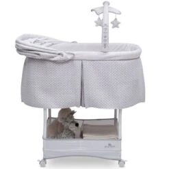 Delta Children Serta IComfort Hands-Free Auto-Glide Bedside Bassinet Portable Crib Features Silent Smooth Gliding Motion That Soothes Baby - Cameron -Love To Dream Baby Shop GUEST fa1a8014 2ed7 4f9f 9a6e 0460050bec14