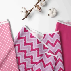 Bacati - Mix N Match Chevron/Dots Long Crib Rail Guard Cover Pink -Love To Dream Baby Shop GUEST fa7c8408 e0dd 4455 a9f7 cb58d07112fa