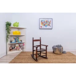 Gift Mark Slat Rocking Chair - Cherry